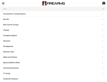 Tablet Screenshot of f-1firearms.com